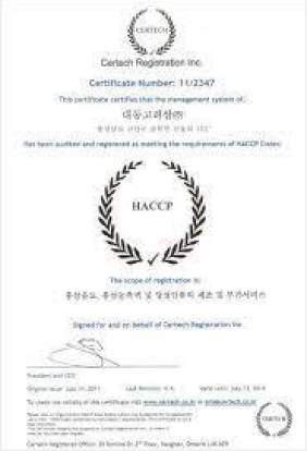 HACCP - Tiêu chuẩn phân tích mối nguy và kiểm soát điểm tới hạn