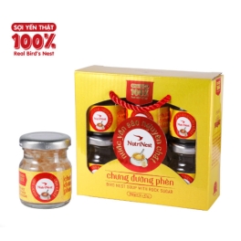 NutriNest - Nước Yến Sào Nguyên Chất Chưng Đường Phèn - Lốc 6 hũ * 42g
