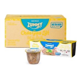 Cháo Tiện Lợi Zummy - Thịt Gà Đậu Đỏ (Thùng 24 bát)