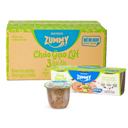 Cháo Tiện Lợi Zummy - 3 loại đậu (Thùng 24 bát)
