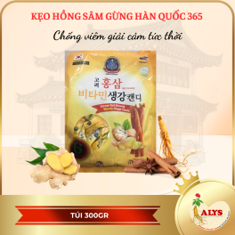 Kẹo hồng sâm gừng Hàn Quốc (300gr) 365