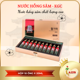 Nước hồng sâm Vital Tonic Hwal Gi Ruk hộp 10 ống – KGC