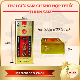 Thái cực sâm củ khô 600gram ( 30 củ ) - Daedong 