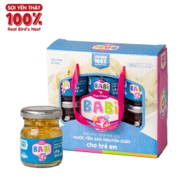 Babi - Nước Yến Sào Cho Trẻ Em Sợi Yến Thật 100% - Lốc 6 hũ*42g