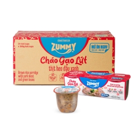 Cháo Tiện Lợi Zummy - Thịt Heo Đậu Xanh (Thùng 24 bát)