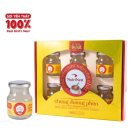 NutriNest - Nước Yến Sào Nguyên Chất Chưng Đường Phèn - Hộp quà 6 hũ * 72g