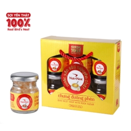 NutriNest - Nước Yến Sào Nguyên Chất Chưng Đường Phèn - Lốc 6 hũ * 42g