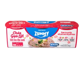 Cháo Tiện Lợi Zummy - Thịt Heo Đậu Xanh (Pack 3)