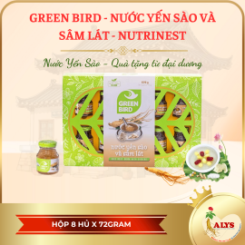 Green Bird - Nước yến xào và sâm lát (8 hủ x 72gr)