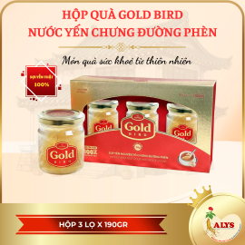 Hộp quà yến xào - Gold Bird ( set 3 hủ x 190gr )