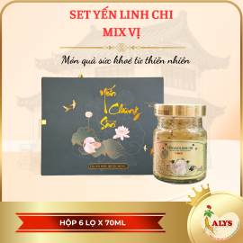 Set yến linh chi mix vị (6 lọ x 70ml)