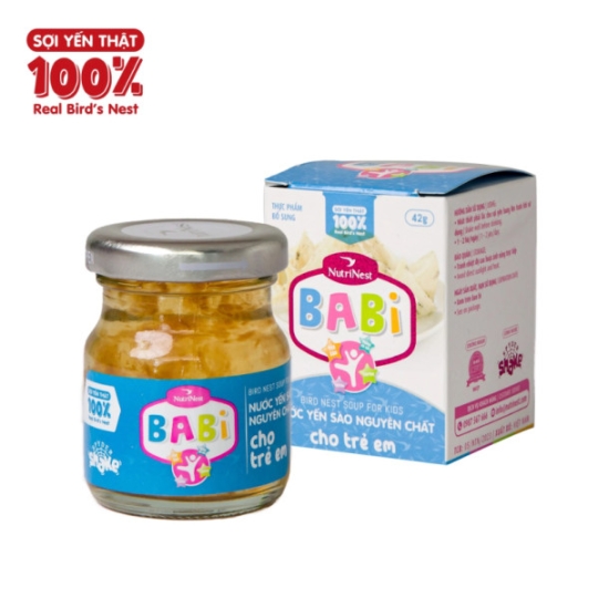 Babi - Nước Yến Sào Cho Trẻ Em Sợi Yến Thật 100% - Hũ đơn (42g)