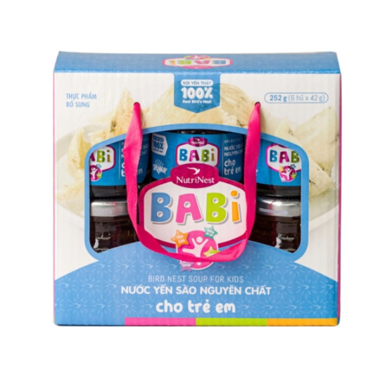 Babi - Nước Yến Sào Cho Trẻ Em Sợi Yến Thật 100% - Hũ đơn (42g)