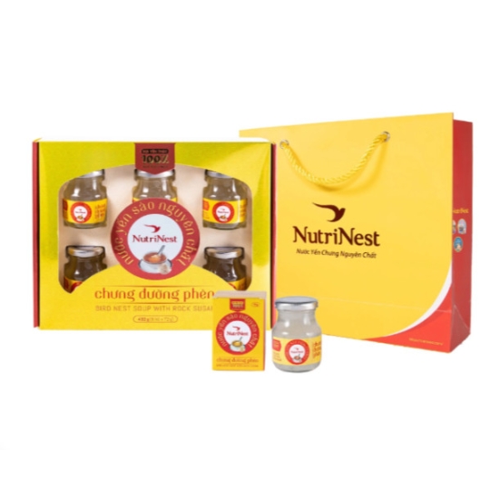 NutriNest - Nước Yến Sào Nguyên Chất Chưng Đường Phèn - Hũ đơn 72g