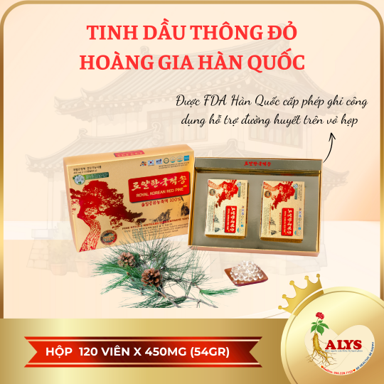 Tinh dầu thông đỏ hoàng gia Hàn Quốc 120*450mg – Royal