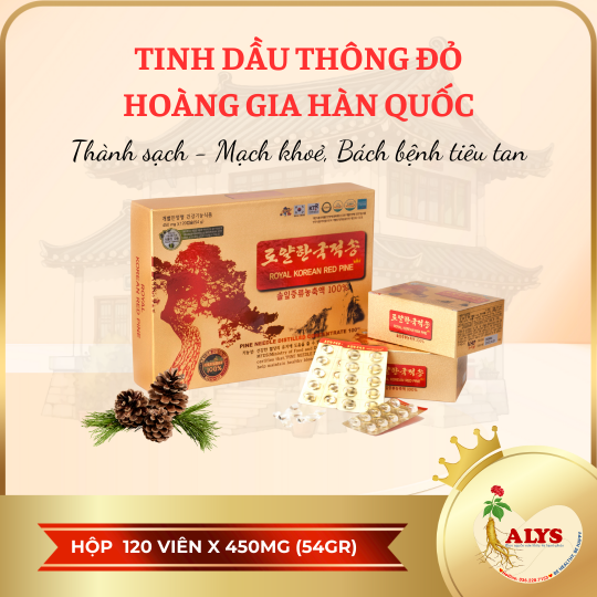 Tinh dầu thông đỏ hoàng gia Hàn Quốc 120*450mg – Royal