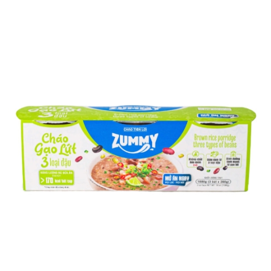 Cháo Tiện Lợi Zummy - 3 loại đậu (Bát đơn)