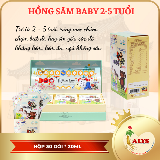 Hồng Sâm Baby 2-5 year (20ml*30 gói) – Daedong
