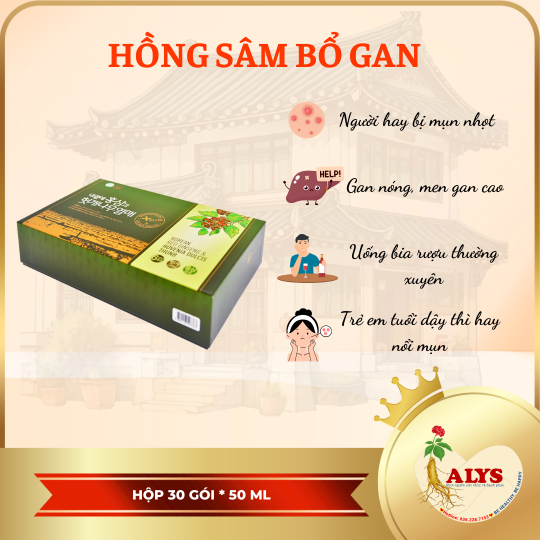 Hồng sâm bổ gan 50 ML x 30g – Daedong