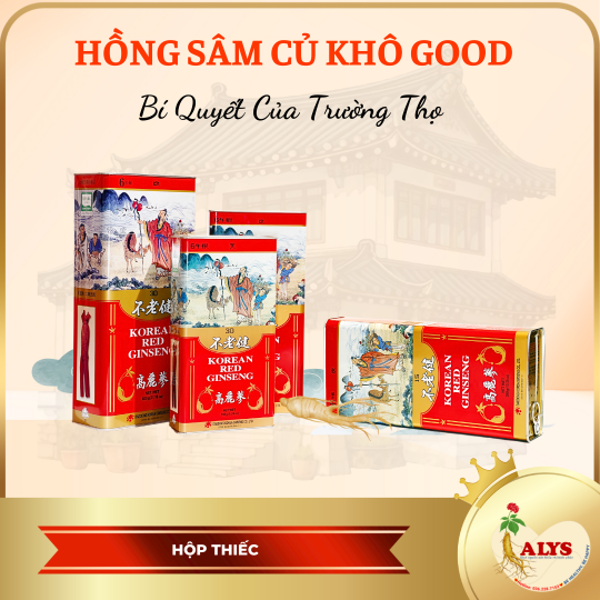 Hồng sâm củ khô HQ Good 300g – số 15 (10 củ) – Daedong