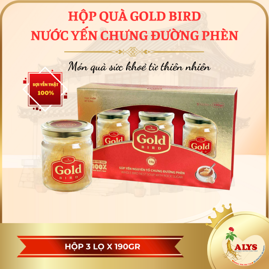 Hộp quà yến xào - Gold Bird ( set 3 hủ x 190gr )