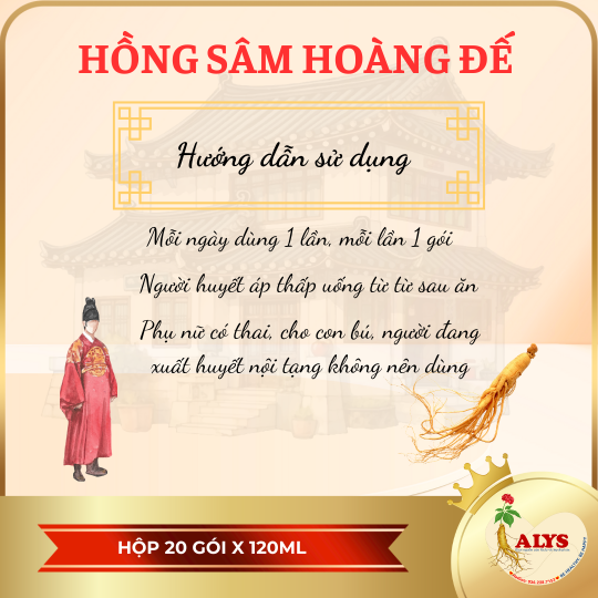 Hồng Sâm Hoàng Đế (120ml x 20 túi) – Daedong
