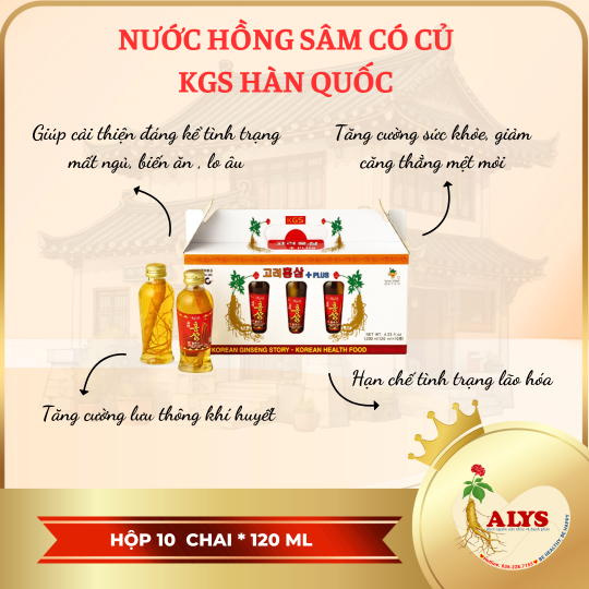 Nước hồng sâm có củ Hàn Quốc - KGS 