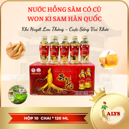 Nước hồng sâm có củ Won Ki Sam Hàn Quốc