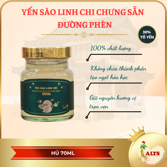 Yến sào linh chi đường phèn (lọ x 70ml)