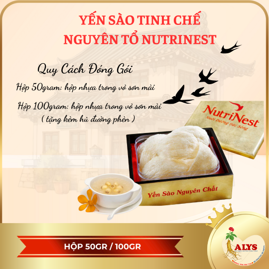 Tổ Yến Sào Tinh Chế Rút Lông Nguyên Tổ (50g)