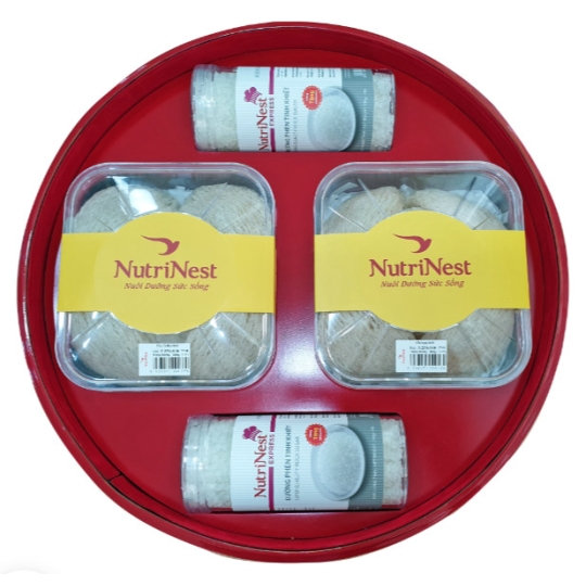 Hộp Quà Trống Đồng – Yến Rút Lông Nguyên Tổ ( 200g )
